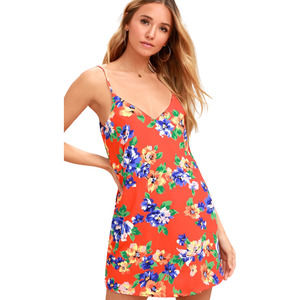 NEW Lulus Love Is Here To Stay Floral Dress Small